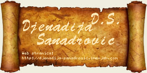 Đenadija Sanadrović vizit kartica